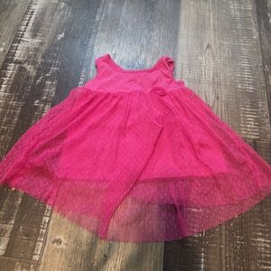 Pink Sleeveless Tulle Dress
